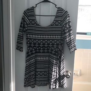 Black and White Charlotte Russe Mini Dress or Top